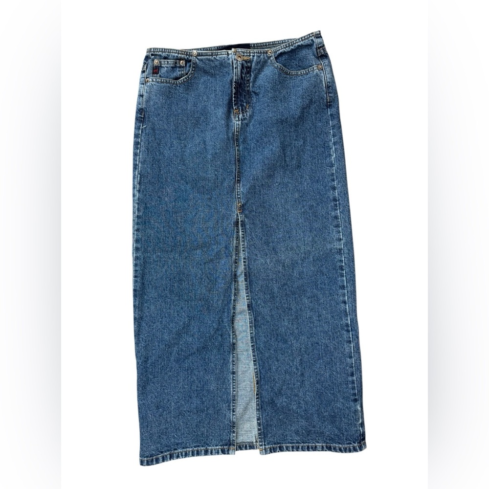 Aeropostale Denim Maxi Skirt Size 5/6 Y2K waistless
